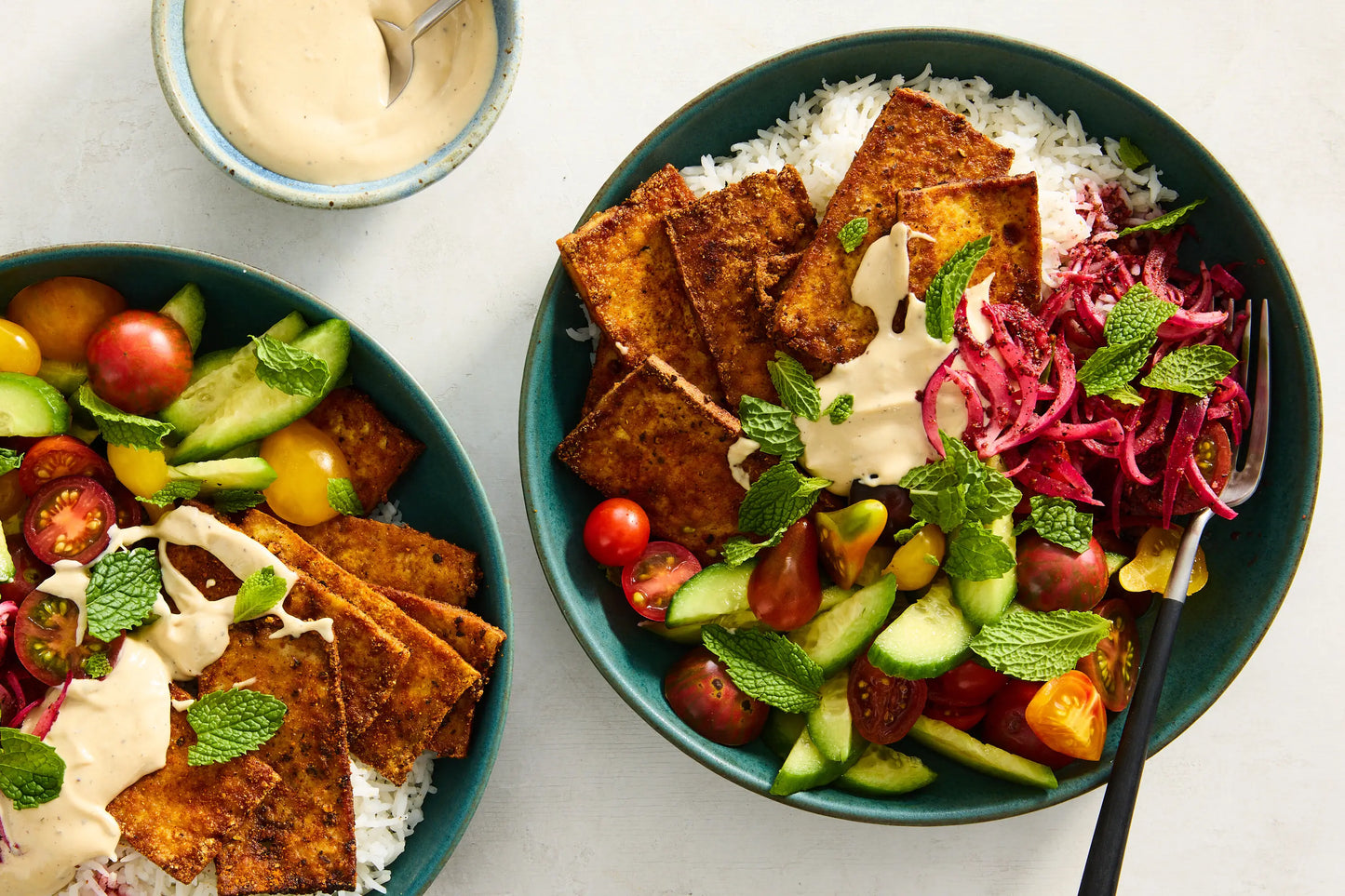 Middle Eastern Tofu Shawarma Bowl - 38g protein