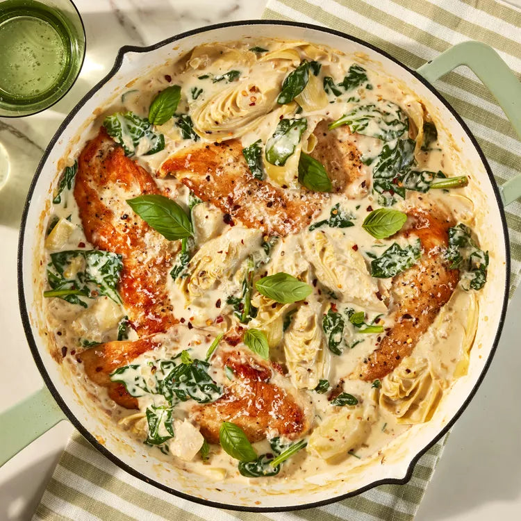 Spinach Artichoke Lemon Chicken  - 40g protein